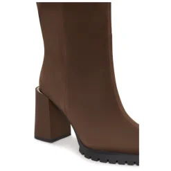Mutige Blockabsatz Kniehohe Stiefel Nala - Braun