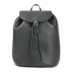 Nachtgrüner Leder Rucksack