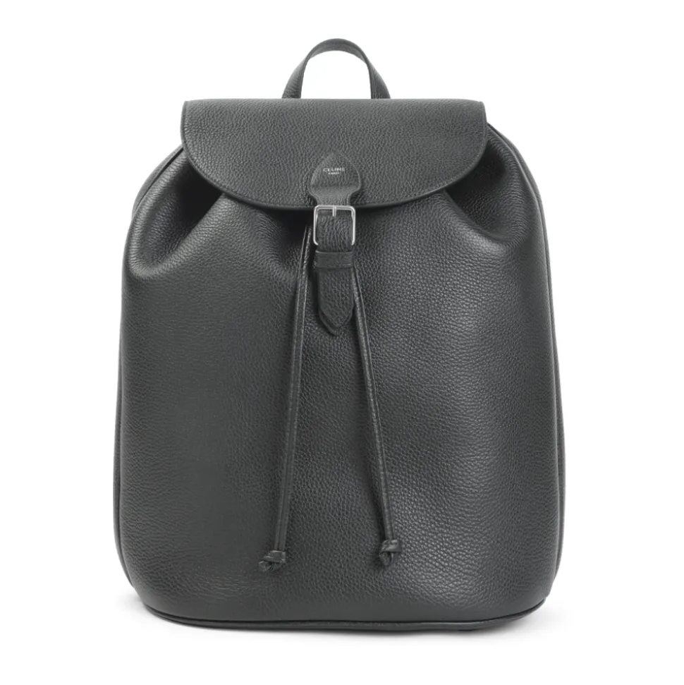 Nachtgrüner Leder Rucksack