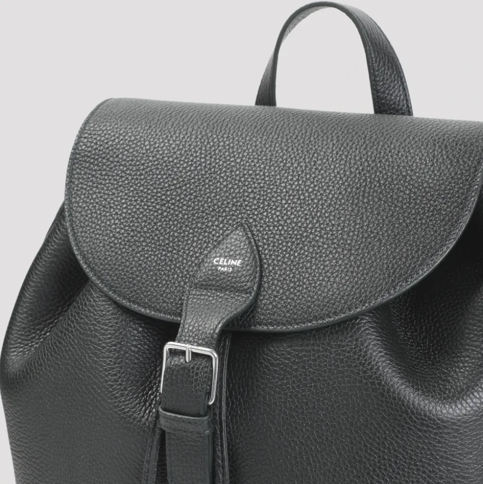 Nachtgrüner Leder Rucksack