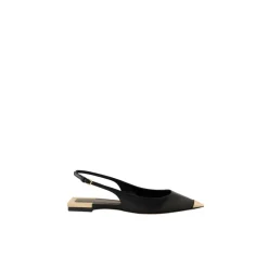 Nappa Leder Flat Slingback