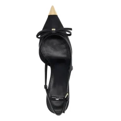 Nappa Leder und Mesh Slingback