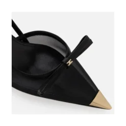 Nappa Leder und Mesh Slingback