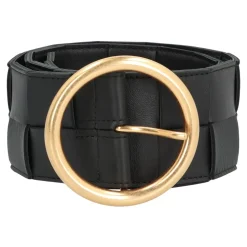 Nappaledergürtel mit goldener Hardware