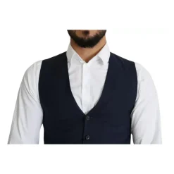 Navy Blue Formale Weste