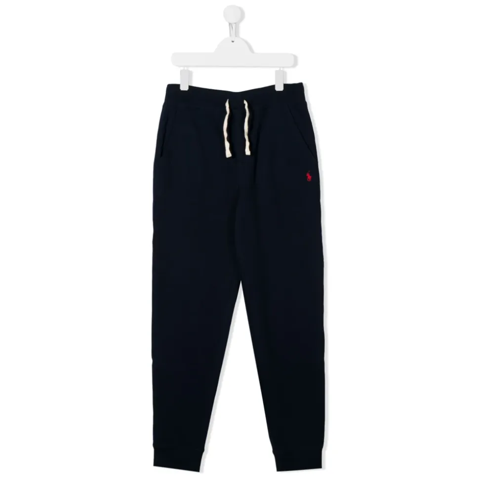 Navyblaue Baumwoll-Jogginghose