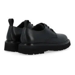 New City Low Calf Nero Schnürschuhe
