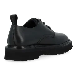 New City Low Calf Nero Schnürschuhe