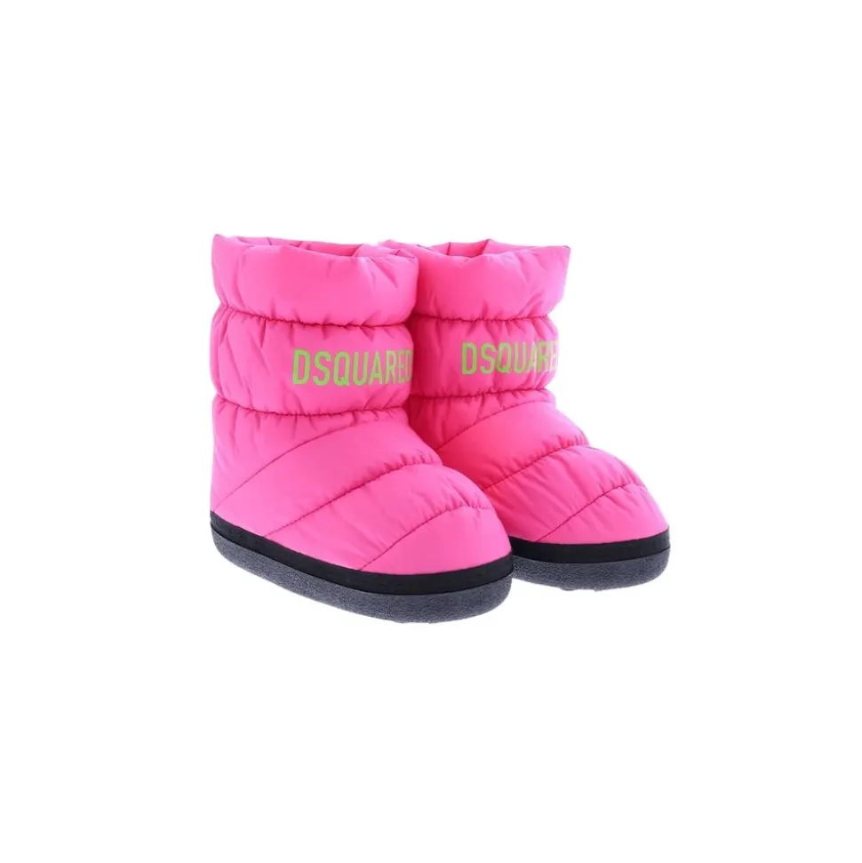 Niedrige Logo-Druck Kinder Schneestiefel