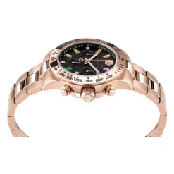 Nobile Lady Chrono Roségold Schwarzes Armband