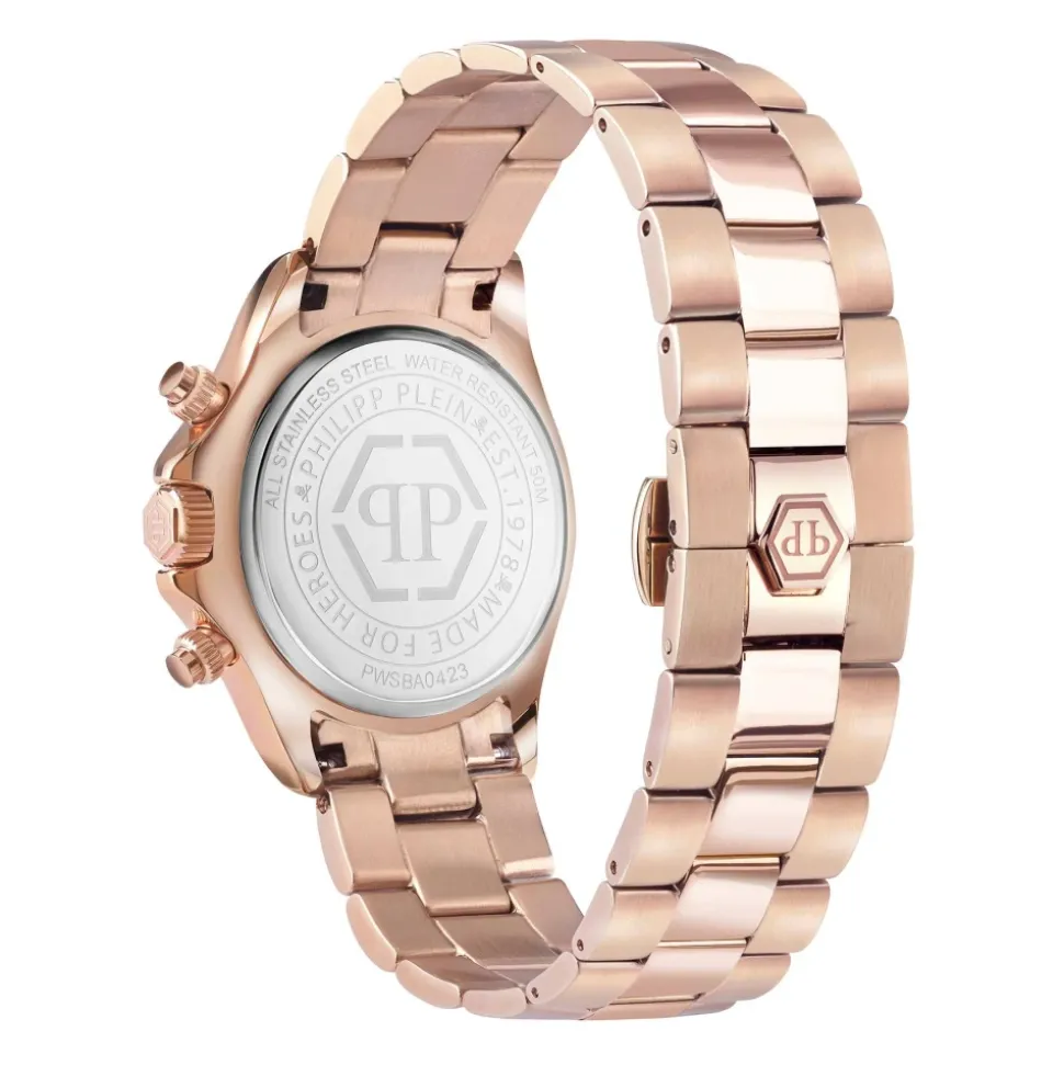 Nobile Lady Chrono Roségold Schwarzes Armband