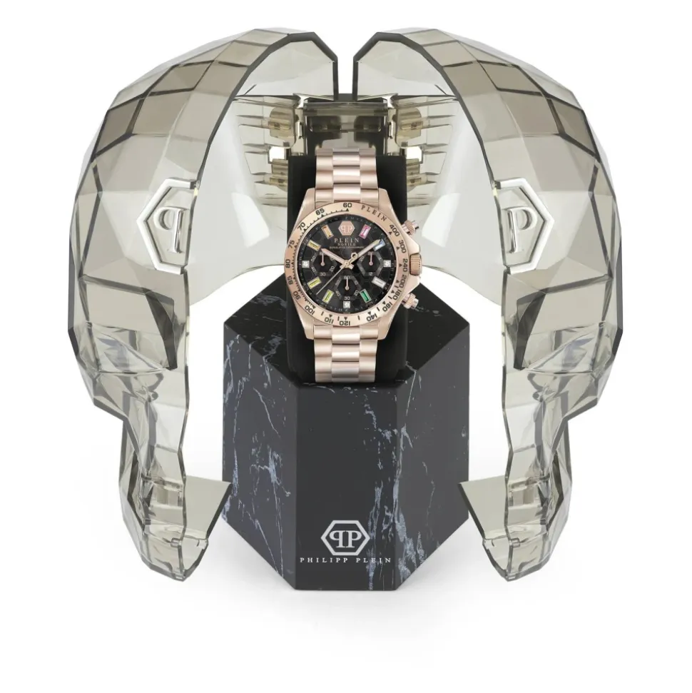 Nobile Lady Chrono Roségold Schwarzes Armband