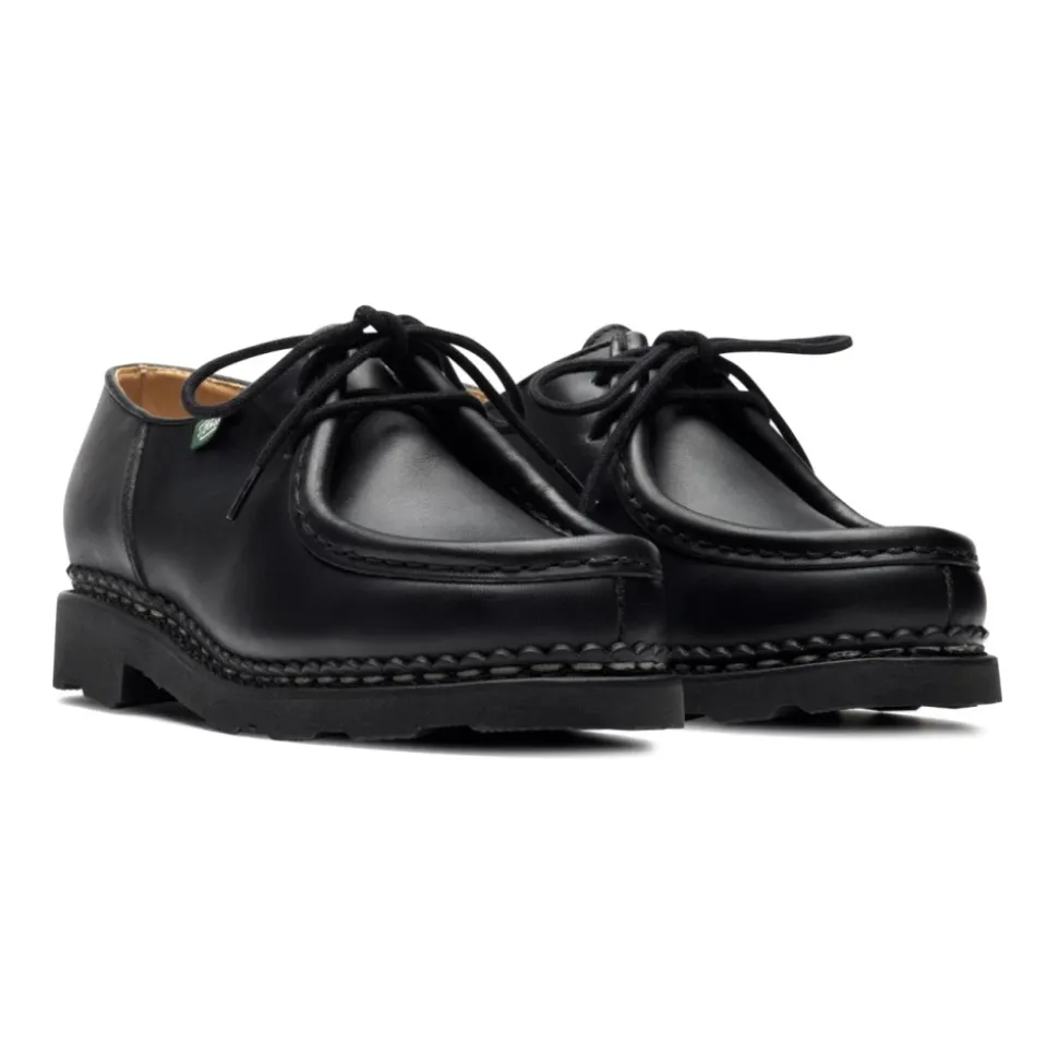 Norwegische Leder-Derby-Schuhe