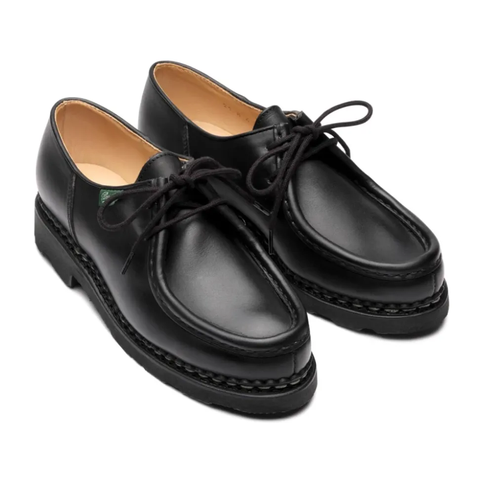 Norwegische Leder-Derby-Schuhe
