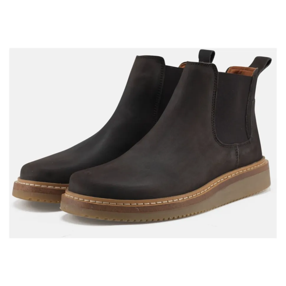 Nubuk Bison Stiefel Gry Stil