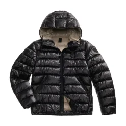 Nylon Parka mit Karomuster