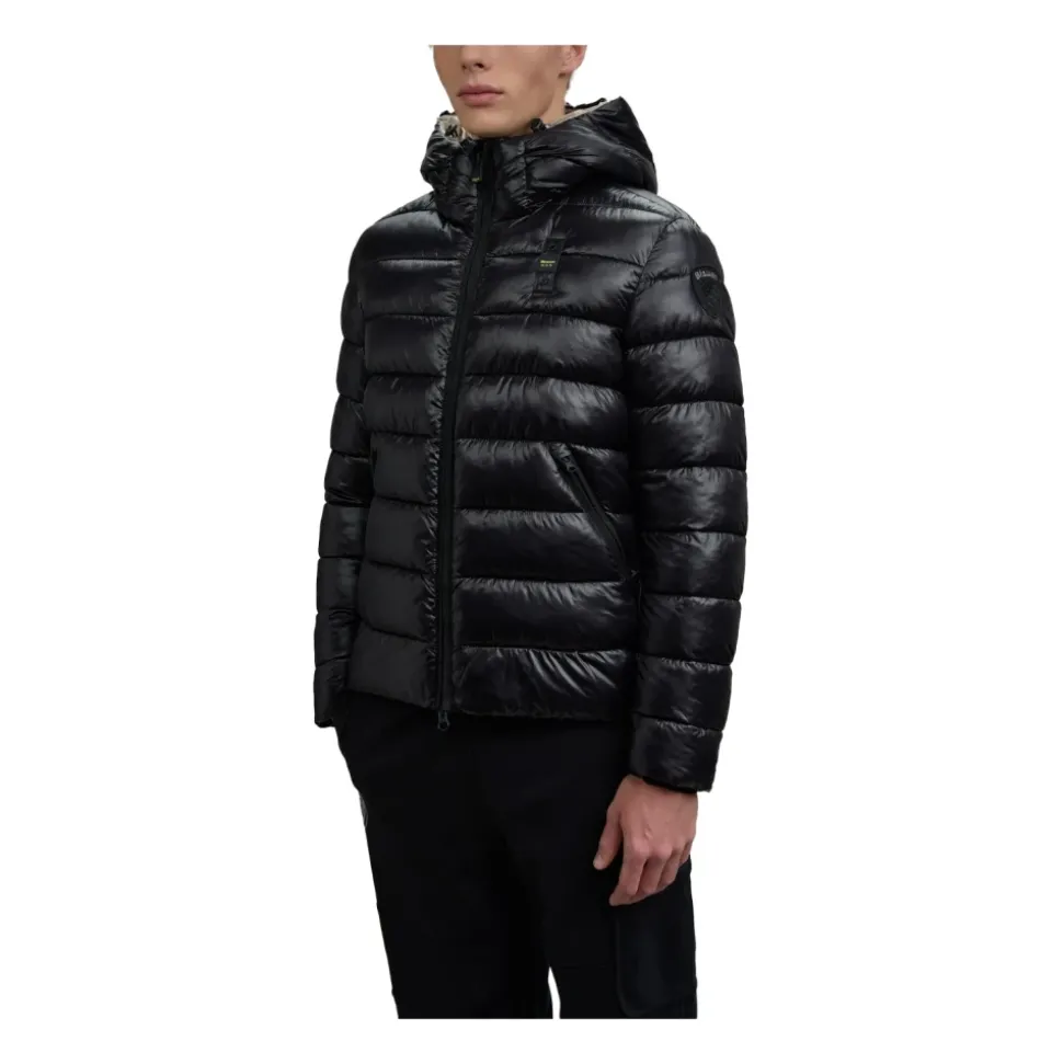 Nylon Parka mit Karomuster