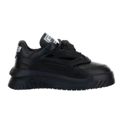 Odissea Logo Patch Schwarze Sneakers