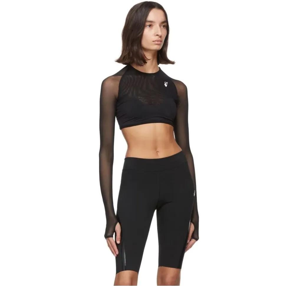 Off-White Schwarze Nylon-Shorts