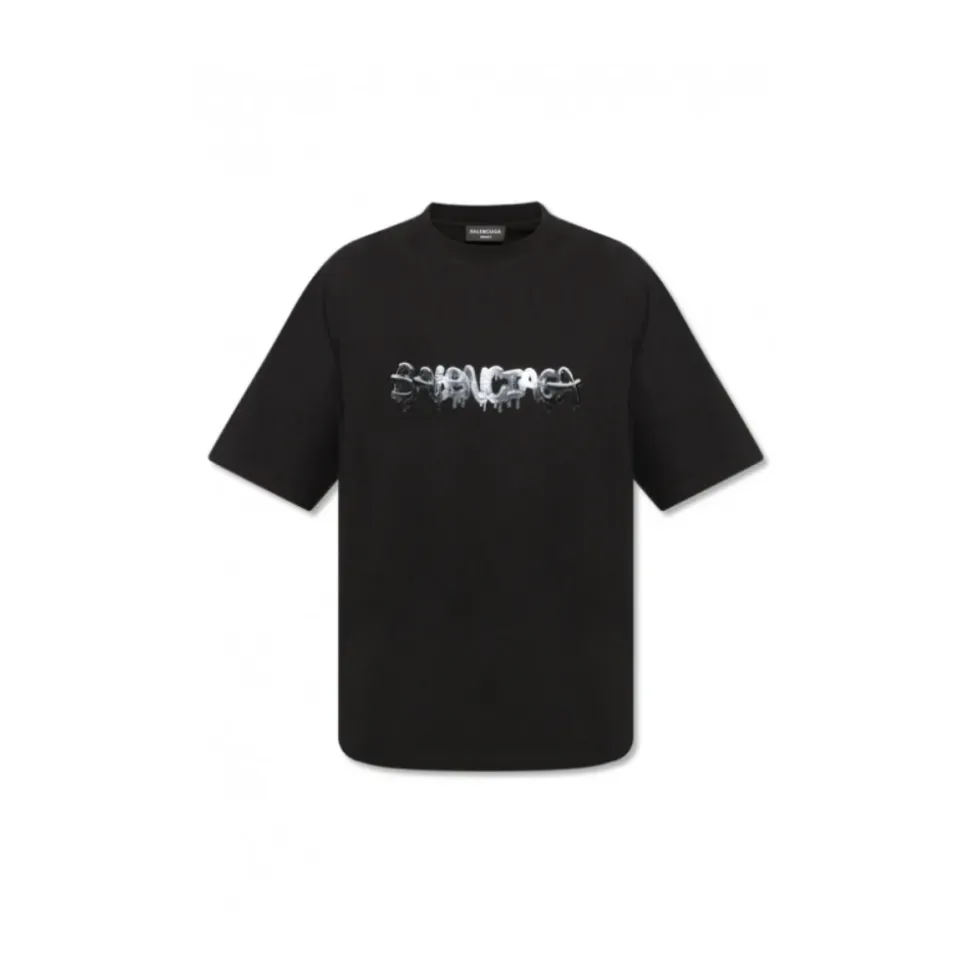 Oversize T-Shirt mit bedrucktem Logo