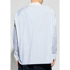 Oversized Hemd aus Baumwollpopeline mit Streifen