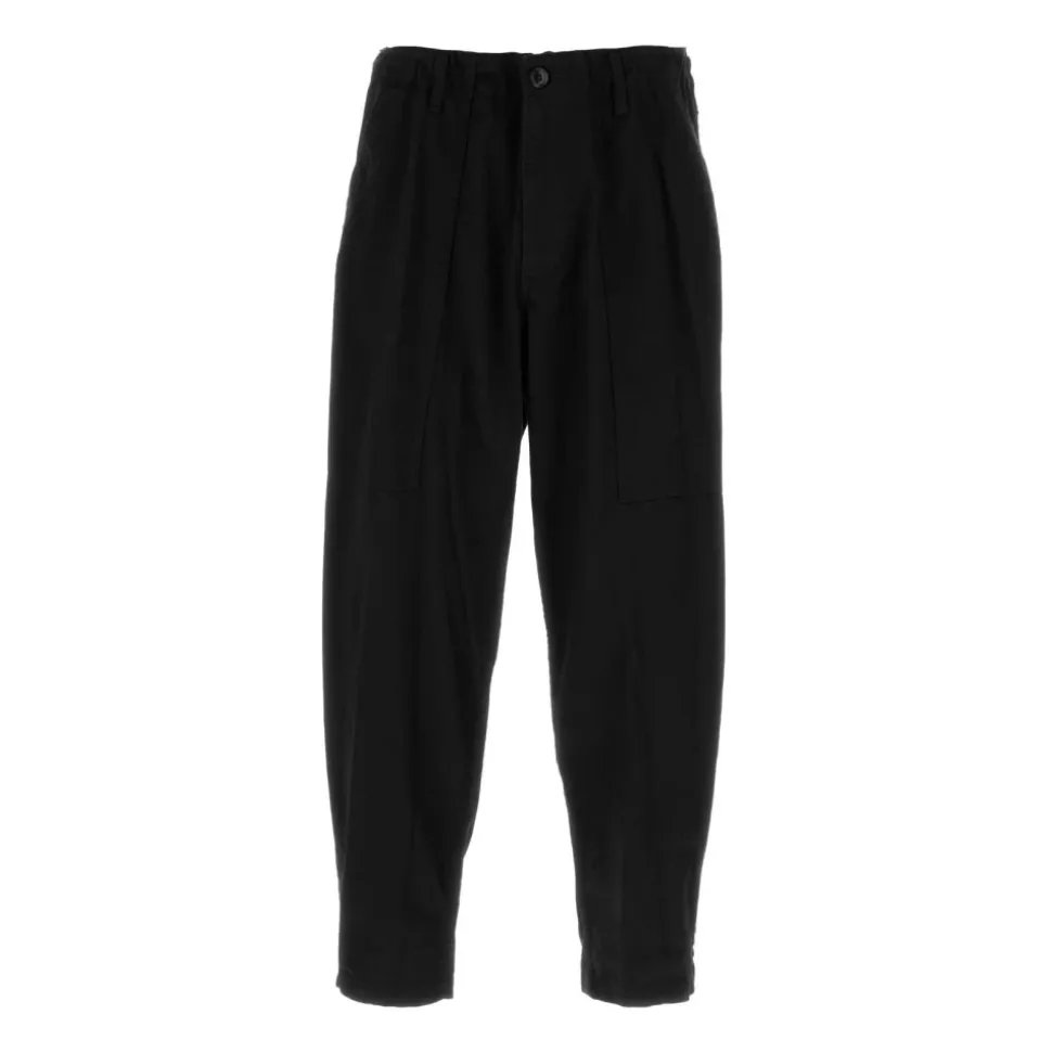 10oz Uneven Yarn Denim Cropped Wide Pants