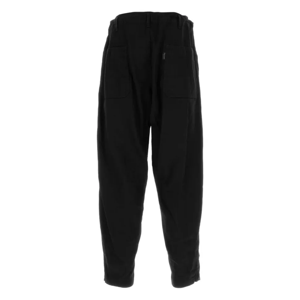 10oz Uneven Yarn Denim Cropped Wide Pants
