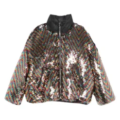 Paillettenjacke mit Füllung