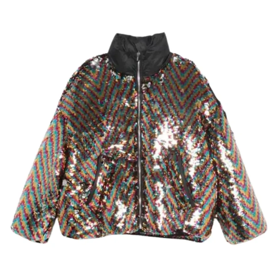 Paillettenjacke mit Füllung