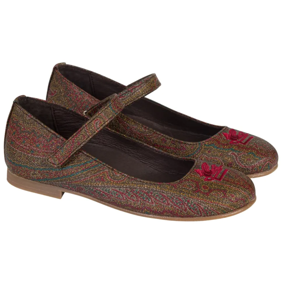 Paisley Jacquard Ballerinas