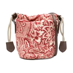 Paisley Kordelzug-Eimertasche