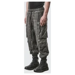 Pantalone Double Cargo in Lino