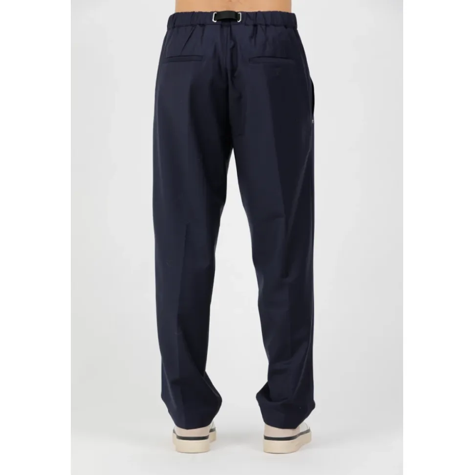 Pantalone in tela di lana stretch