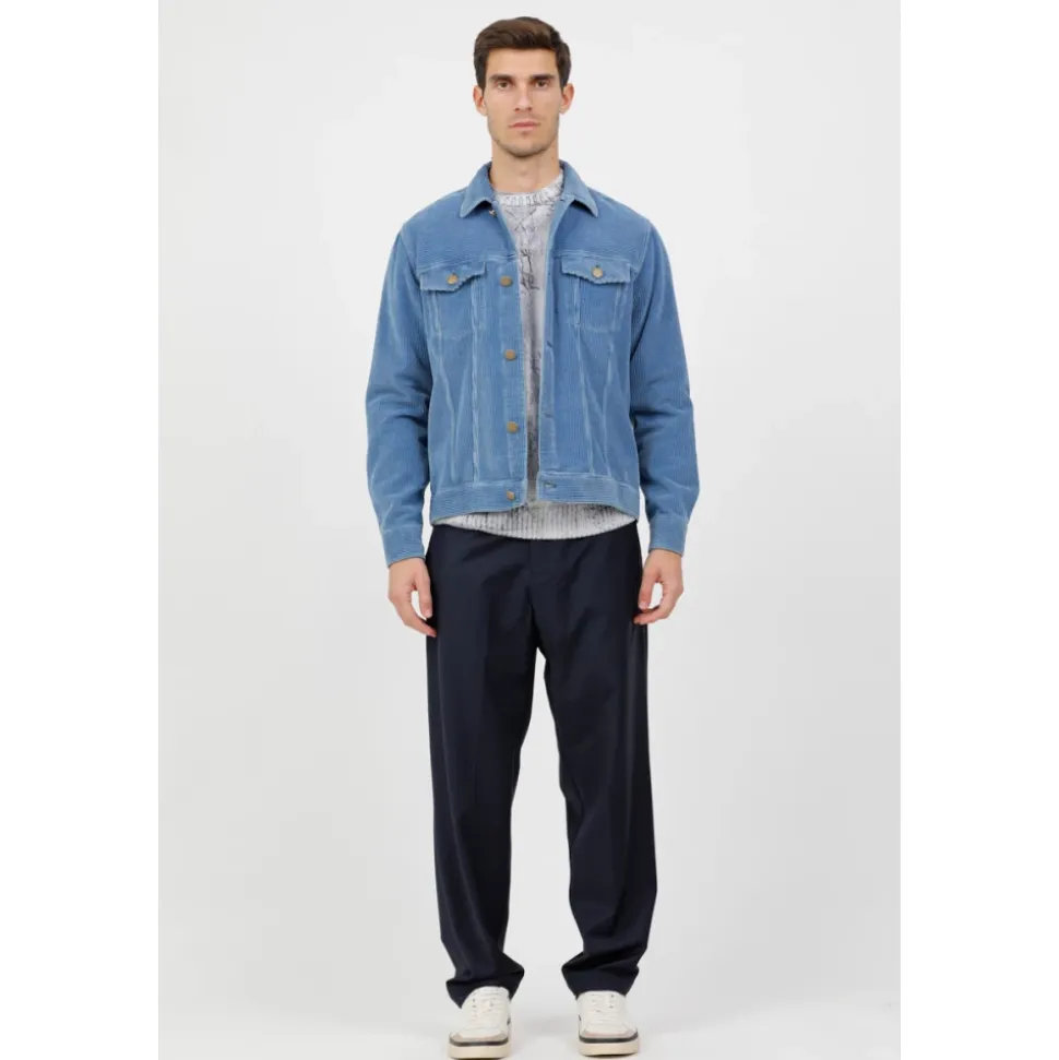 Pantalone in tela di lana stretch