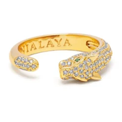 Panther Wrap Ring in Gold