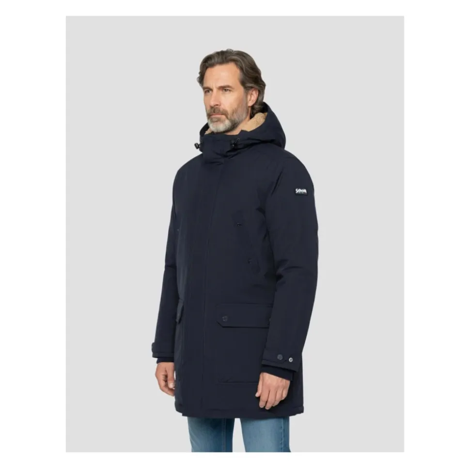 Parka mit fester Kapuze und Sherpa-Futter