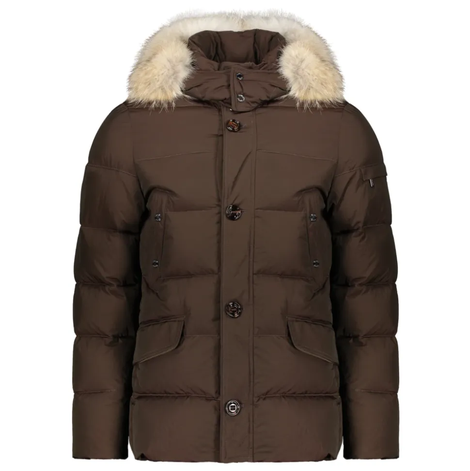 Parka mit Pelzbesatz an der Kapuze