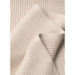 Patch Chunky Rib Cotton Scarf