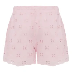 Perforierte Blumenmuster-Shorts