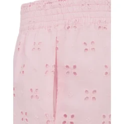 Perforierte Blumenmuster-Shorts