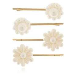Perlen-Blumen-Haarspangen