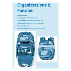 Personalisierbarer ergonomischer Schulrucksack 30 L