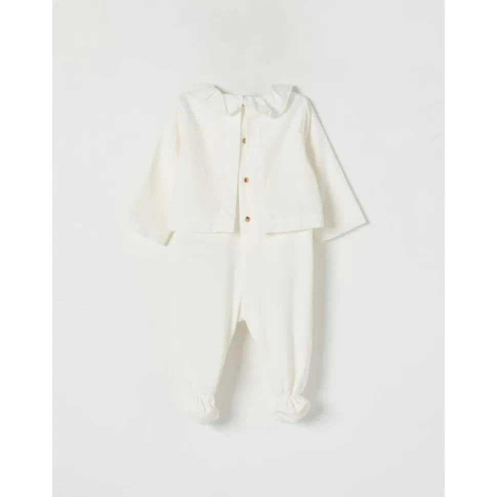 Peter Pan Kragen Spitzen Romper