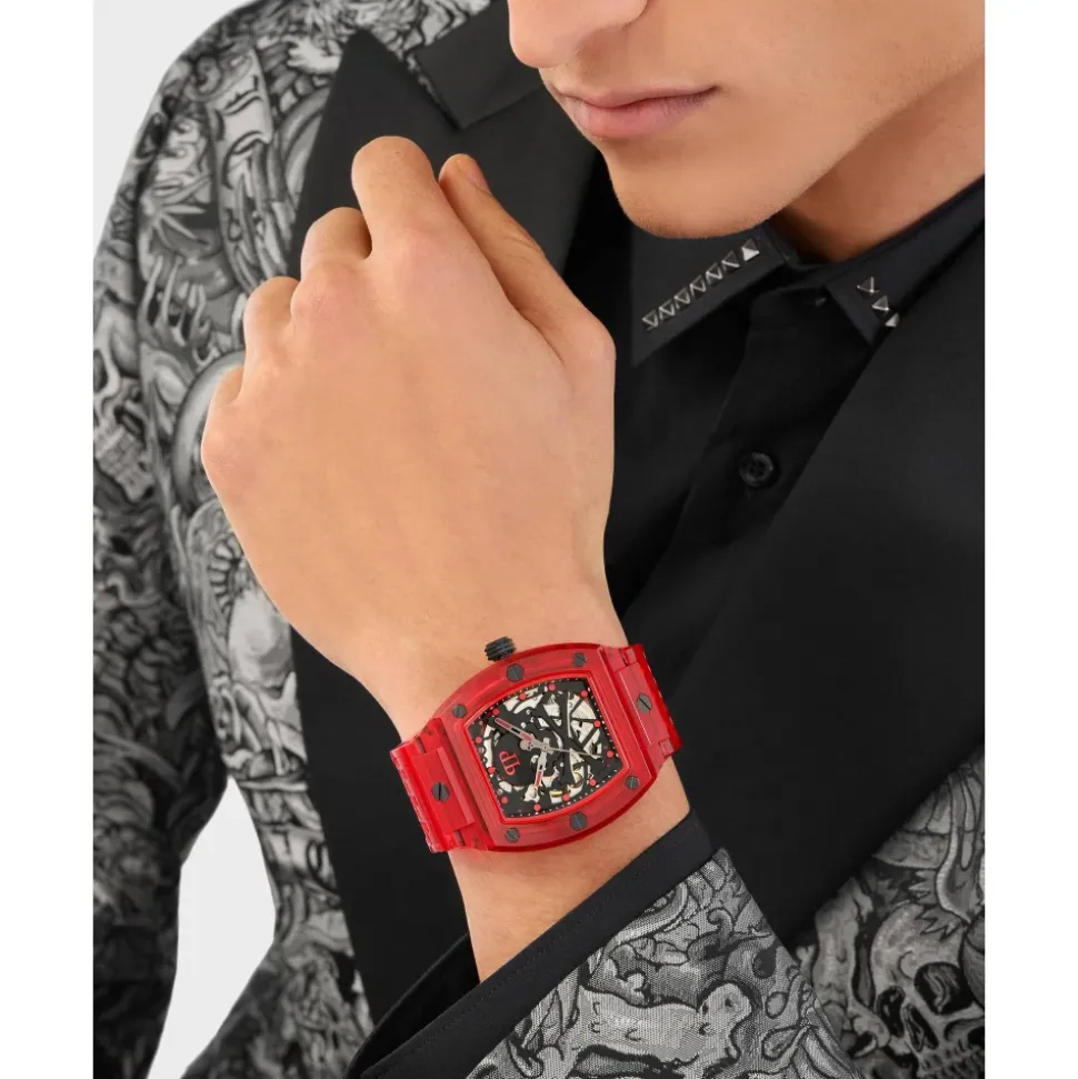 Philipp Plein Automatik Herrenuhr The $keleton Crystal