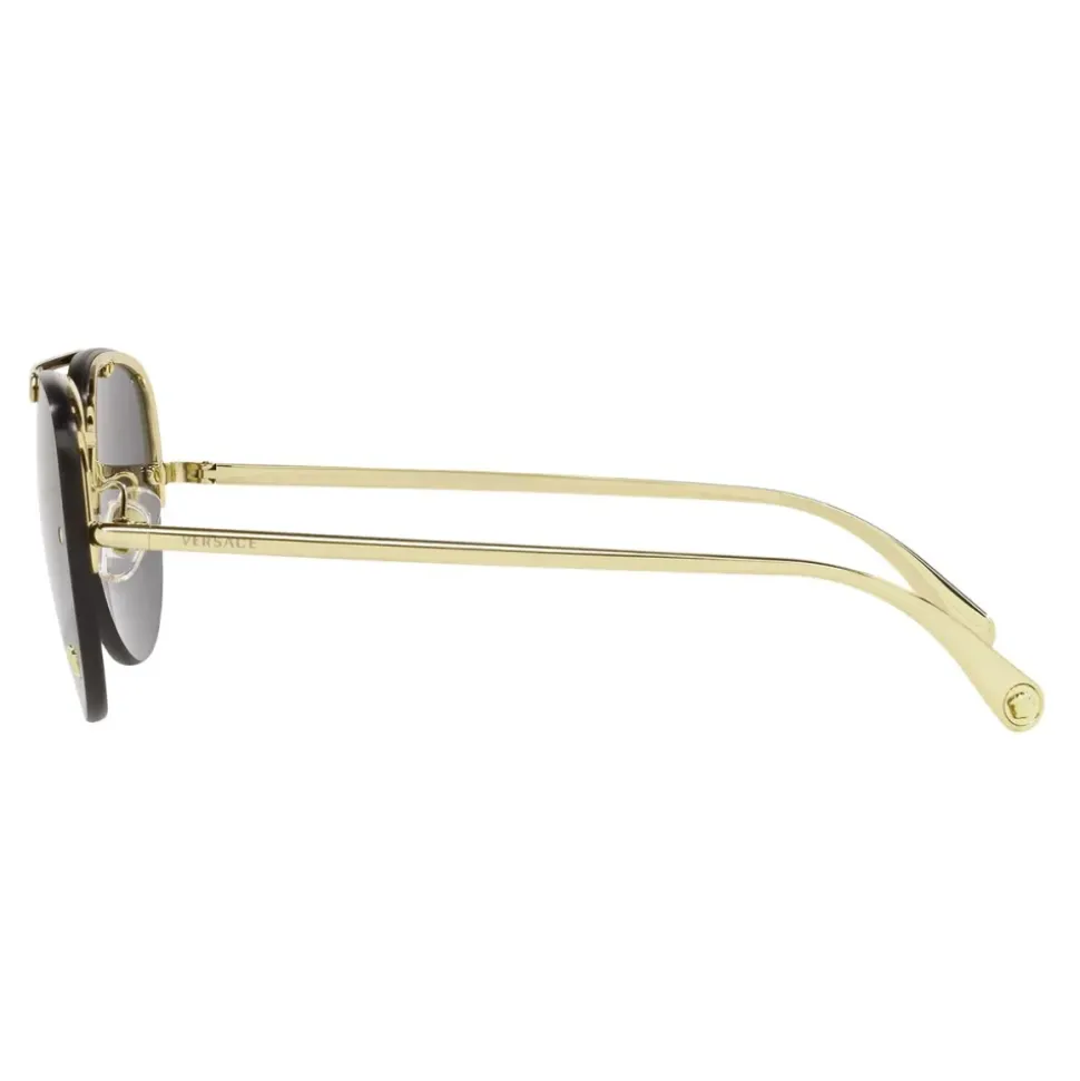 Pilotenstil Sonnenbrille mit goldener Brücke