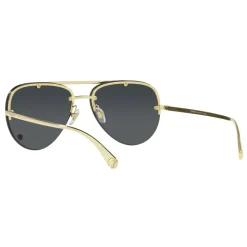Pilotenstil Sonnenbrille mit goldener Brücke