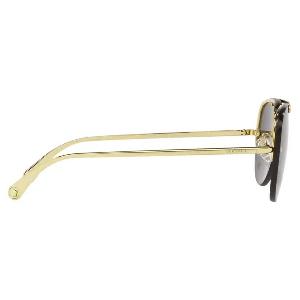 Pilotenstil Sonnenbrille mit goldener Brücke