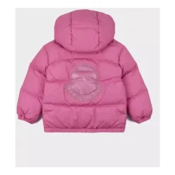 Pinke Pufferjacke mit Logo