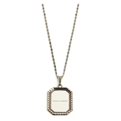 Plate Medallion Cameo Chain Necklace
