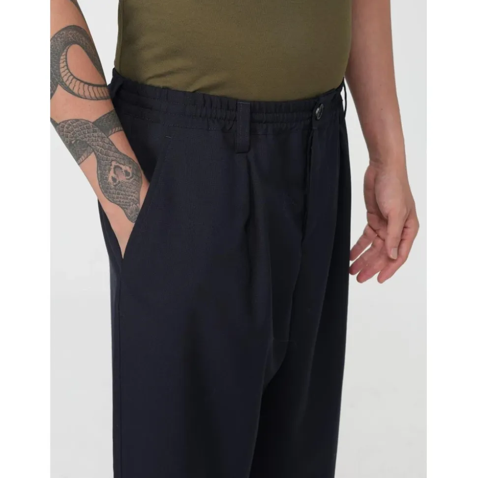Plissee Cropped Hose